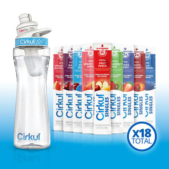22oz. Plastic Bottle & LifeSip® Fruit Punch B0